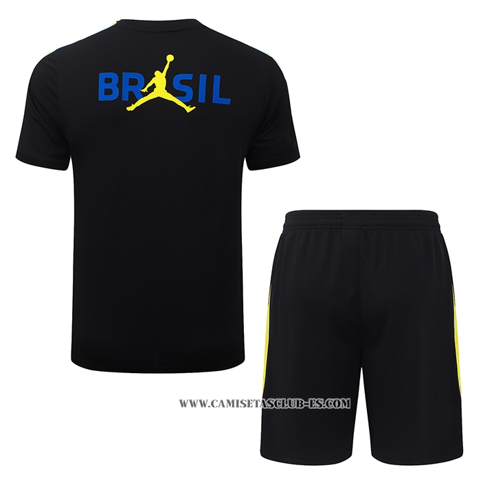 Chandal del Brasil 26-27 Manga Corta Negro - Pantalon Corto